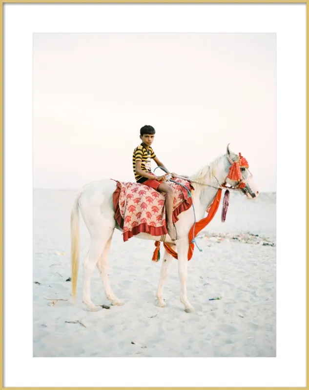 Boy on Horse by Andrew Jacona for Artfully Walls