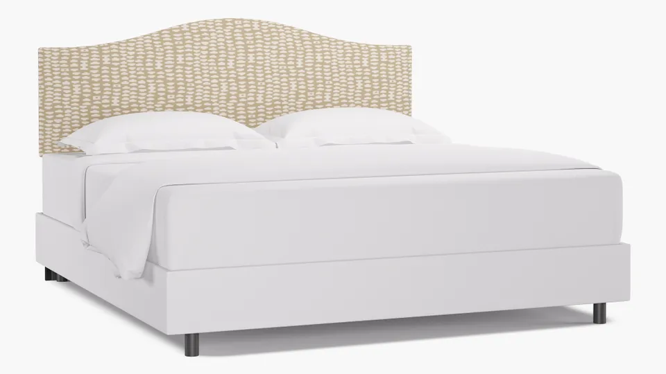 Camelback Headboard, Sand Odalisque, King