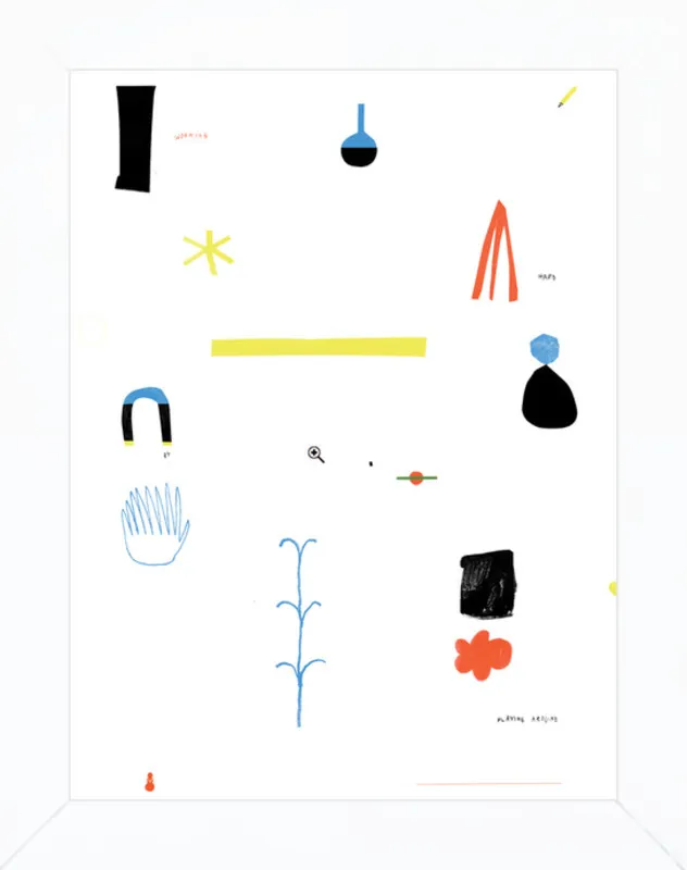 Working hard by playing around  by Agata Królak for Artfully Walls
