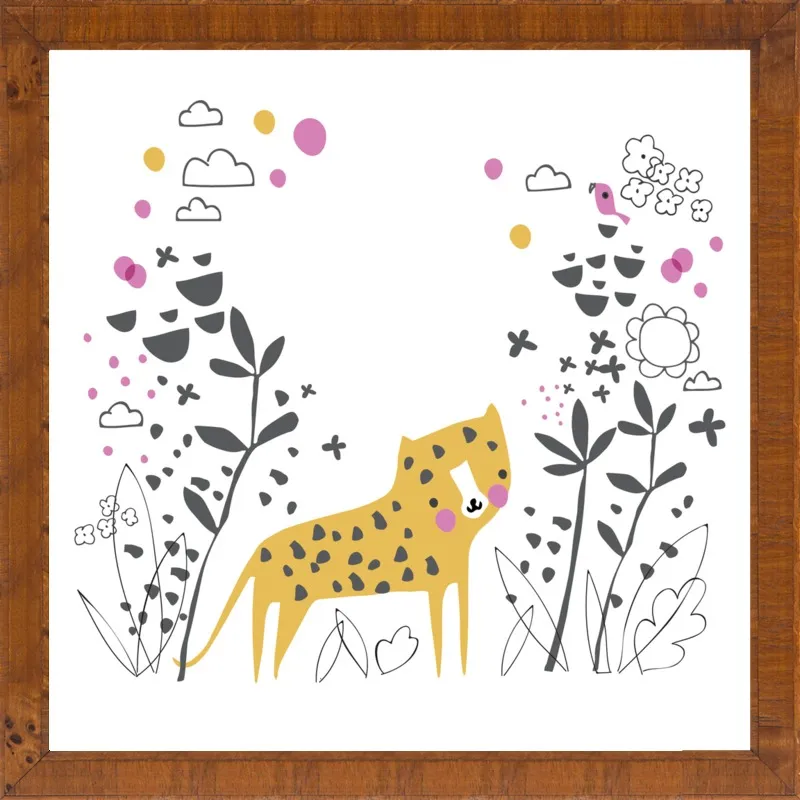 Little jungle leopard by Lizzie Mackay for Artfully Walls