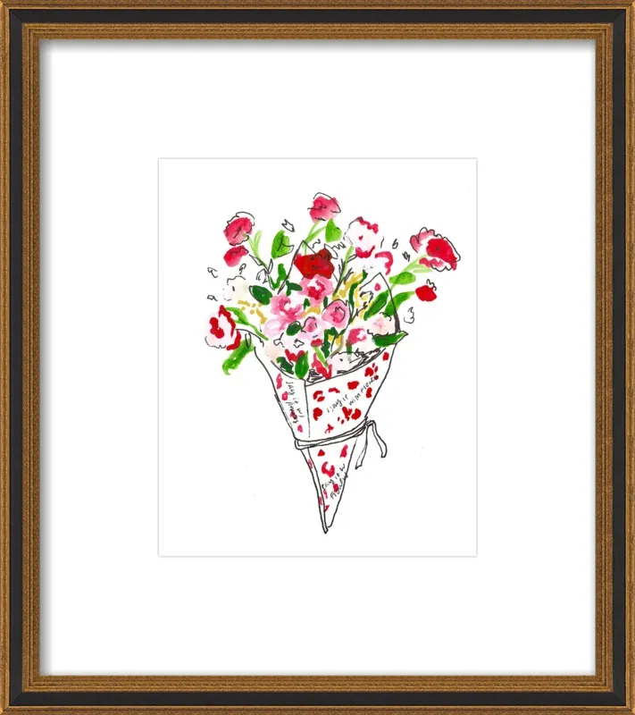 Bodega Flowers in Pink and Red by Larsen McDowell for Artfully Walls