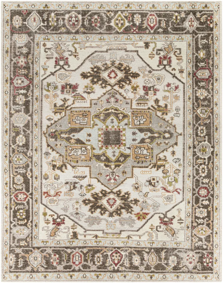 Revere Beige Indoor 2'6" x 8' Handmade Rug