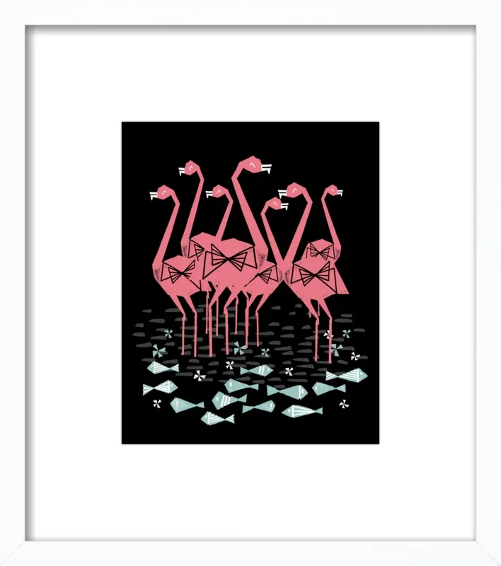 Flamingos by Andrea Lauren for Artfully Walls
