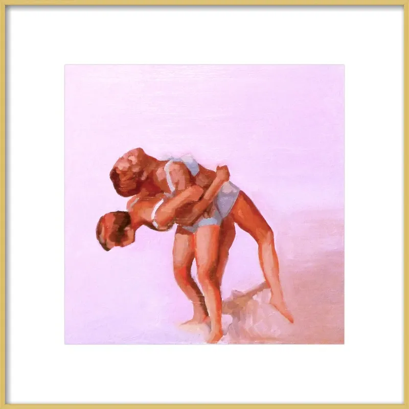 wrestling by Mary Sinner for Artfully Walls