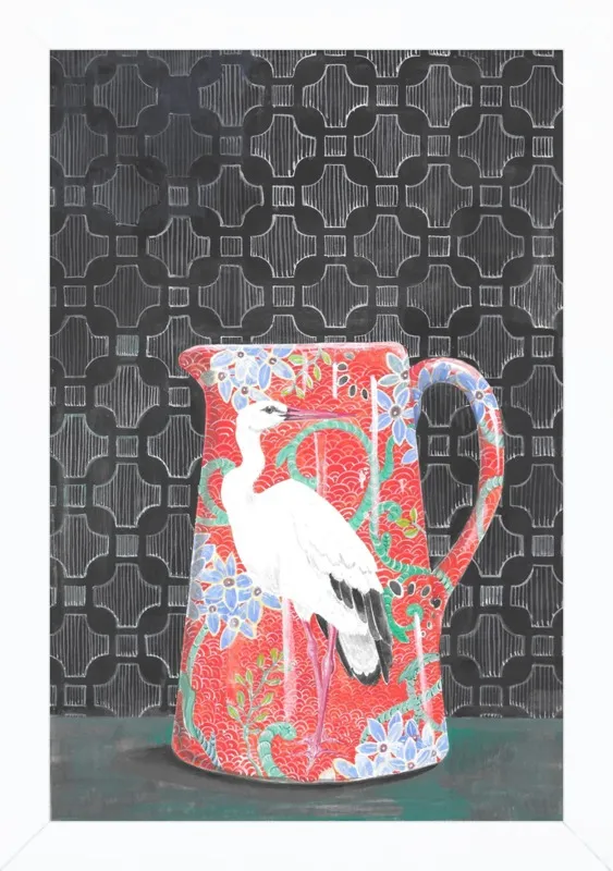 Red Vase by Miri Eshet for Artfully Walls