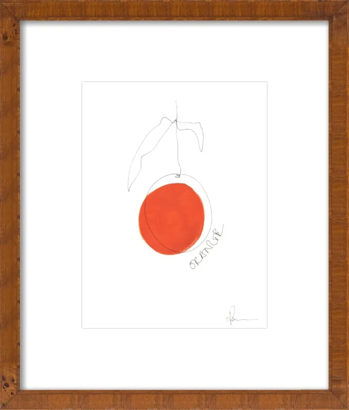 Orange by Polly Mann for Artfully Walls