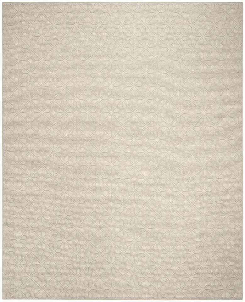 Arlo Home Hand Woven Area Rug, VRM303A, Ivory,  8' X 10'