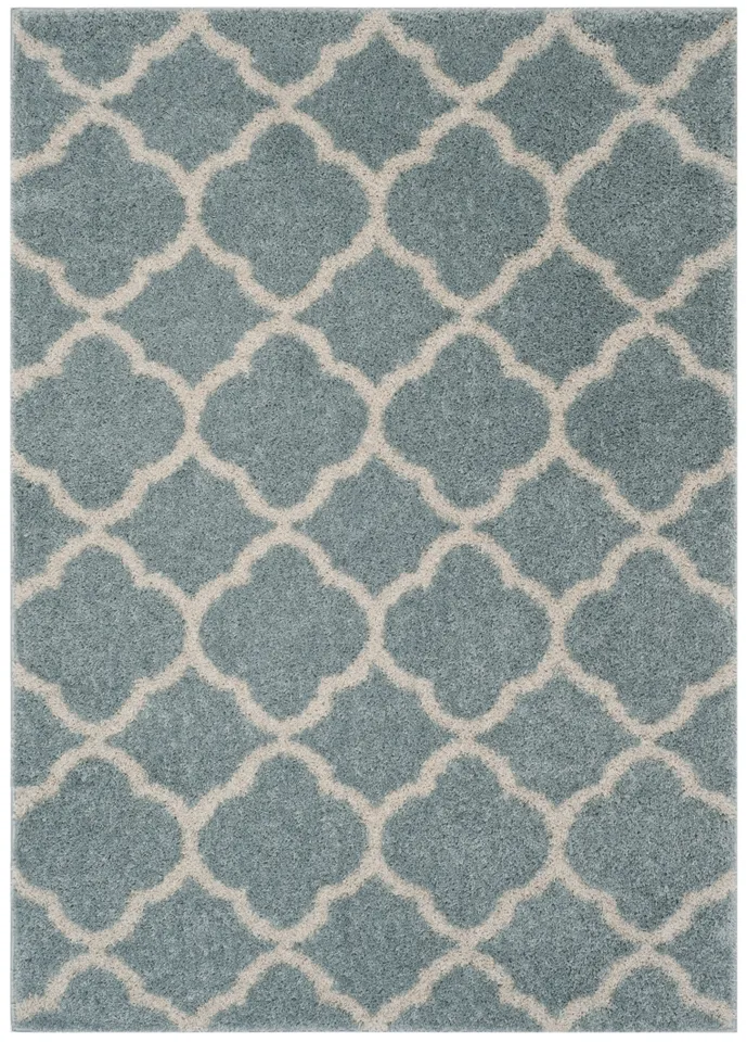 Arlo Home Woven Area Rug, SG168D, Blue/Ivory,  9' X 12'