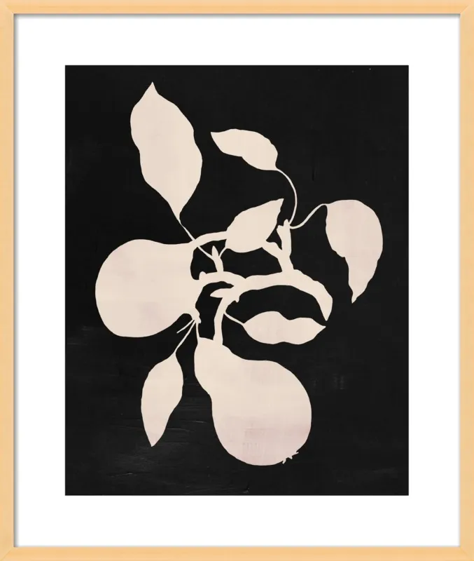pears black and white by Ruti Shaashua for Artfully Walls