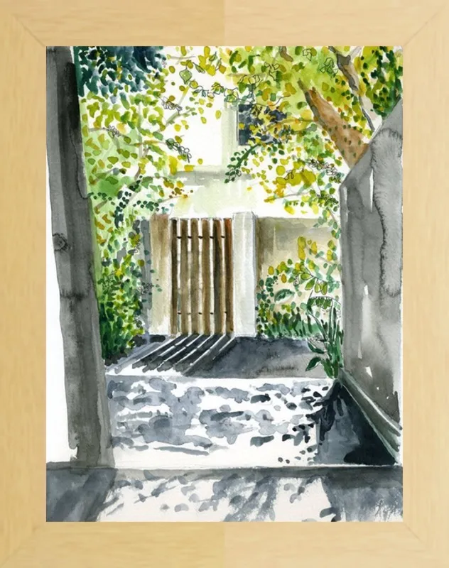 Garden Gate by Miri Eshet for Artfully Walls
