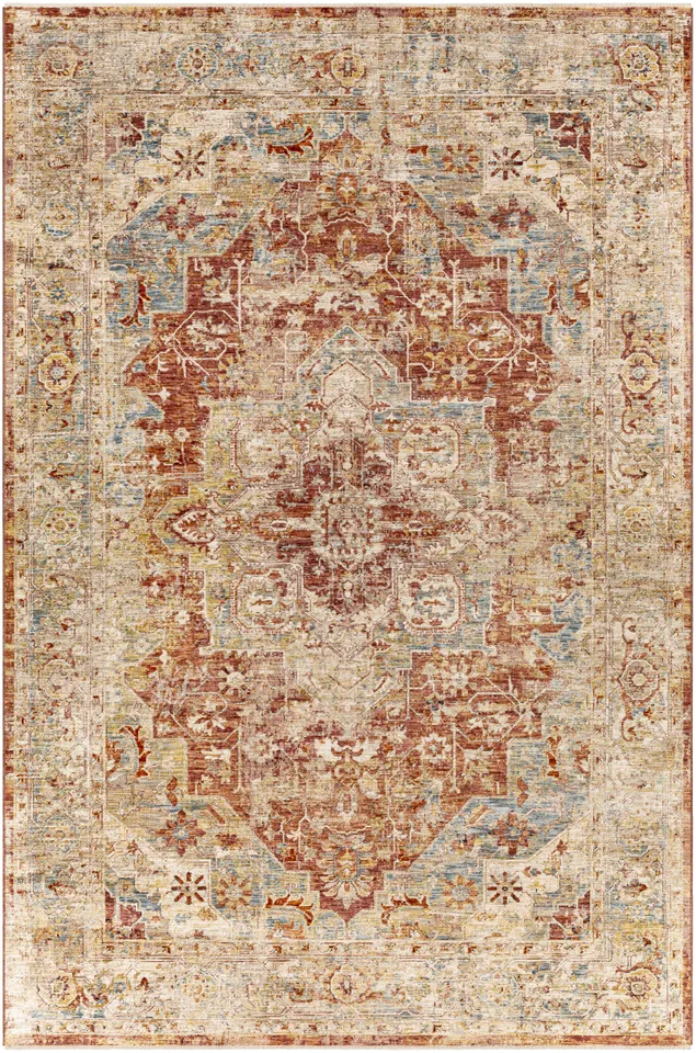 Aspendos Beige Indoor 12' x 15' Machine Woven Rug
