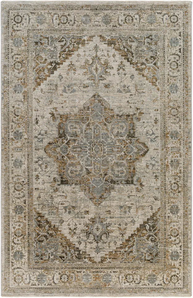Brunswick Beige Indoor 7'10" x 10'2" Machine Woven Rug