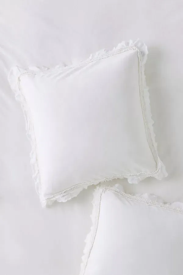 Victoria Cotton Velvet Ruffle Euro Sham