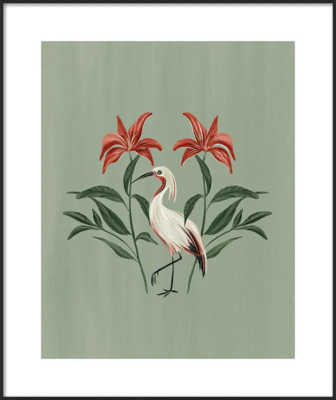 Tropical Crane by Nancy Noreth for Artfully Walls