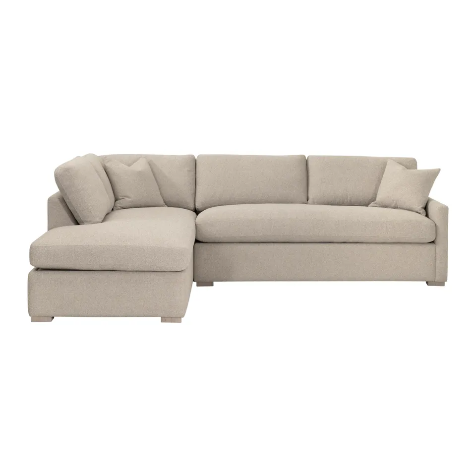 Clara 112"  Slim Arm Sleeper Queen LF Sectional
