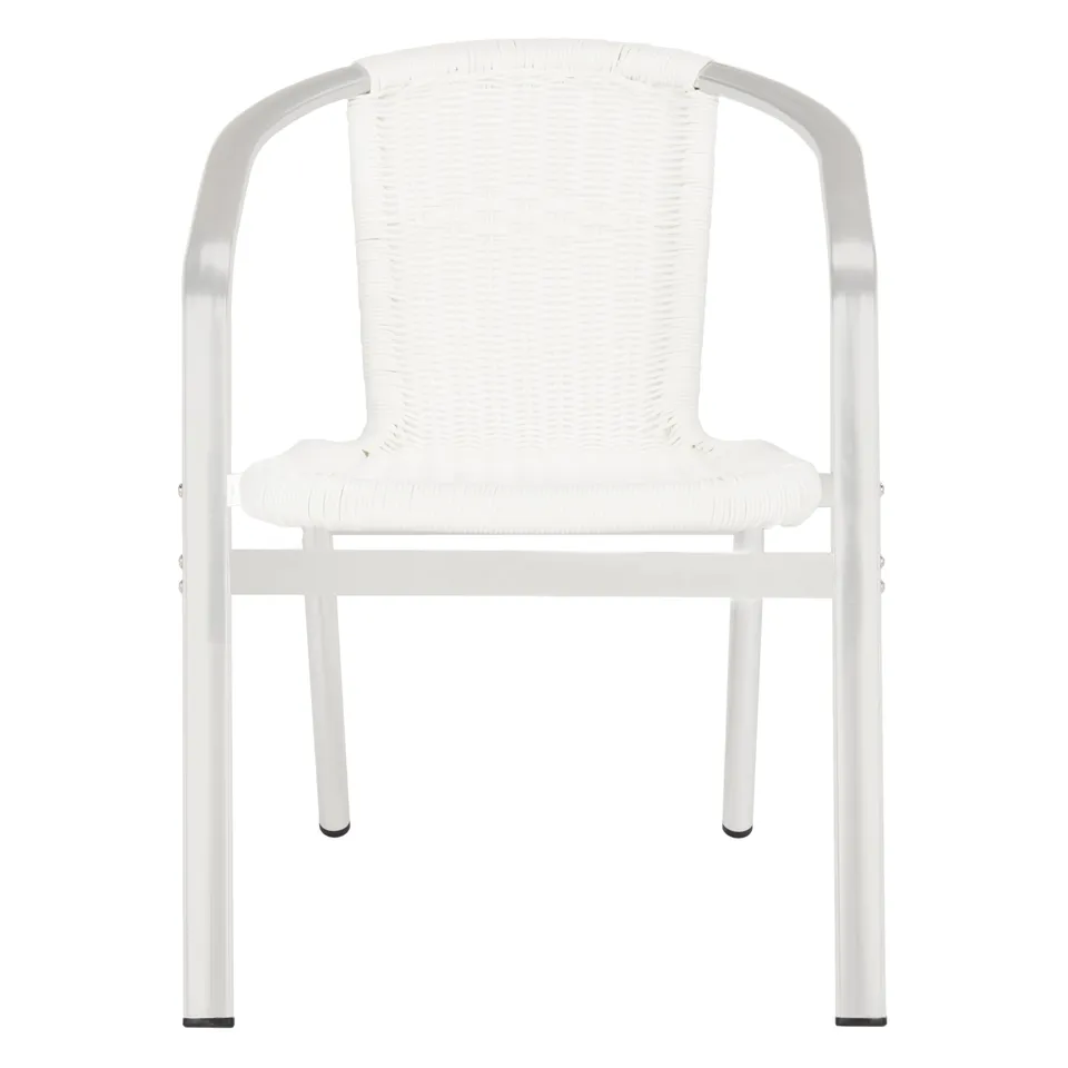 Wrangell Stackable Arm Chair, Set Of 2 - White