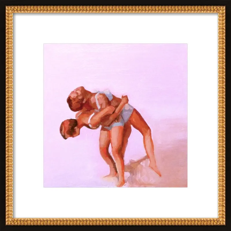 wrestling by Mary Sinner for Artfully Walls