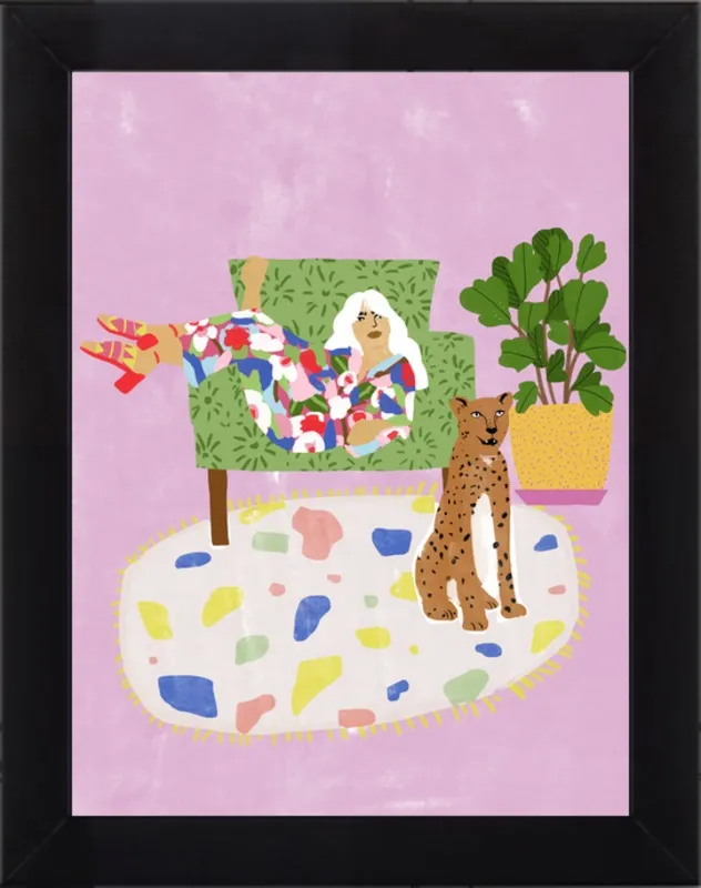 Lady and her tiger by Alja Horvat for Artfully Walls