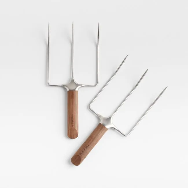 Crate & Barrel Walnut Turkey Lifters