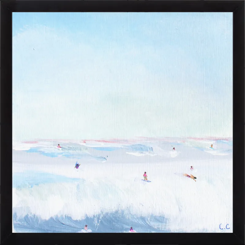 Soft Blue Surf  by Caroline Chriss  for Artfully Walls