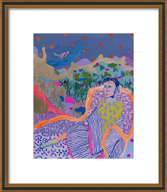 "The Nightingale" illustration by Davina Shefet for Artfully Walls