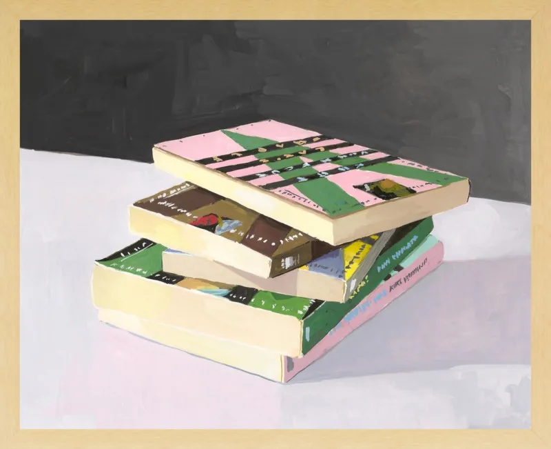 Vonnegut Stack by Elizabeth Mayville for Artfully Walls