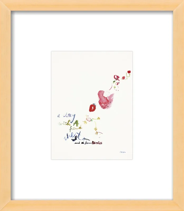 Strawberry Summer Storm by META WRABER for Artfully Walls