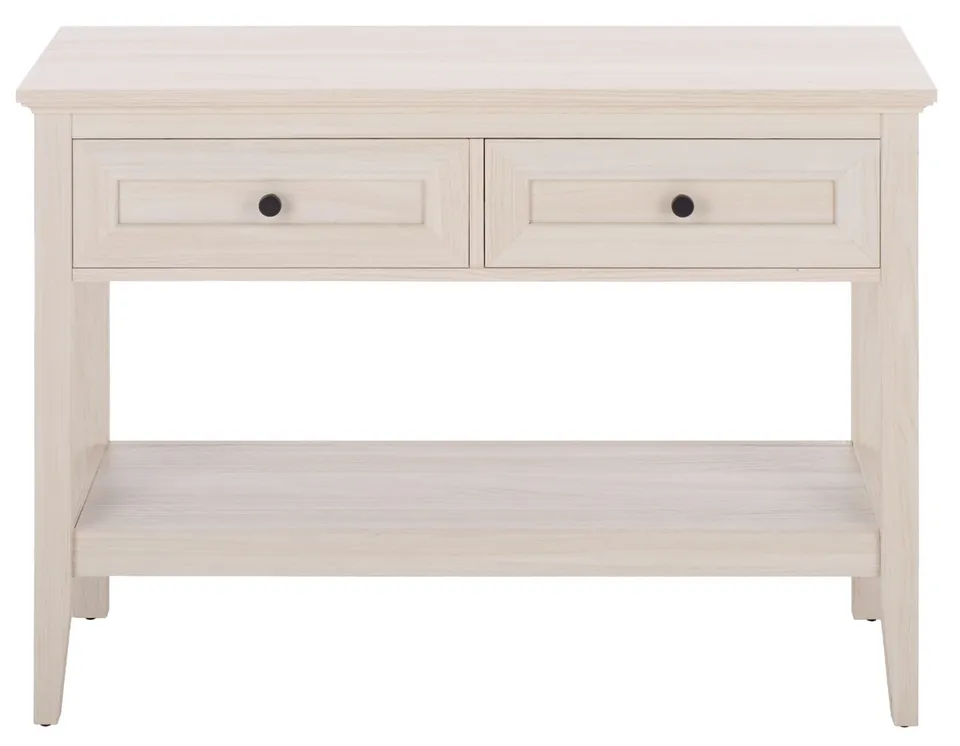 Sondra 2 Drawer 1 Shelf Console - White Oak