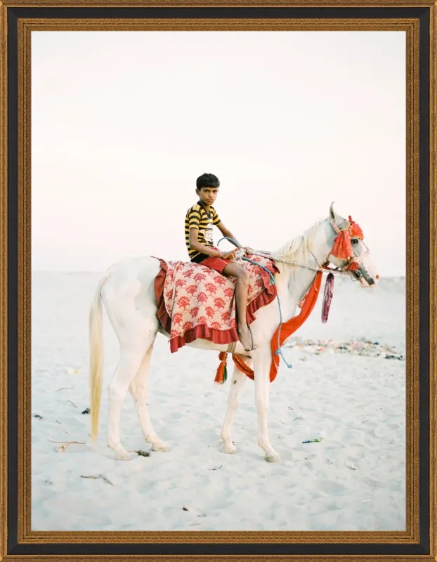 Boy on Horse by Andrew Jacona for Artfully Walls