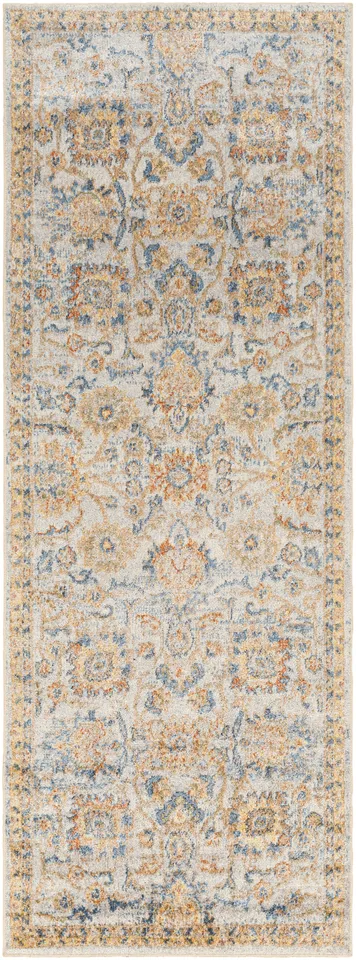 Lillian Beige Indoor 2'7" x 7'3" Machine Woven Rug