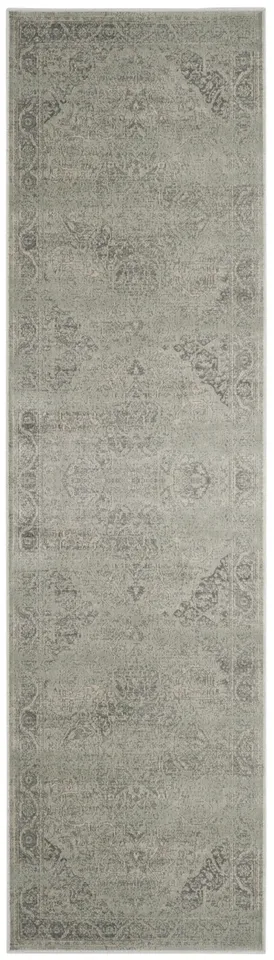 Arlo Home Woven Area Rug, VTG159-7660, Silver,  2' 2" X 12'
