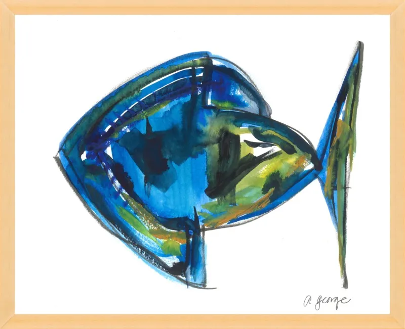 Asbtract Fish by Anthony George for Artfully Walls