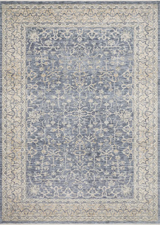 Loloi Pandora Dark Blue / Ivory 6'-3" x 8'-10"