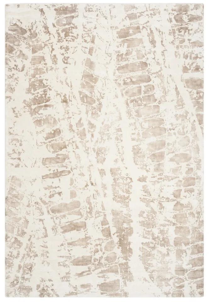 Arlo Home Hand Loomed Area Rug, MIR723D, Ivory/Brown,  6' X 9'