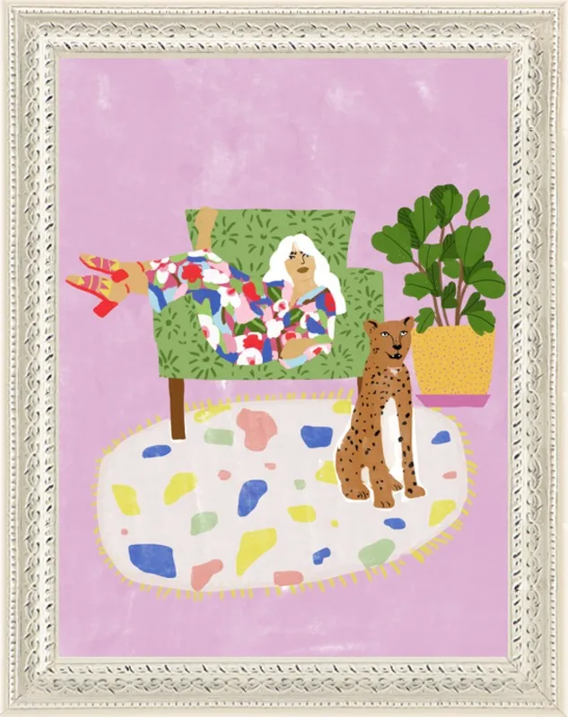 Lady and her tiger by Alja Horvat for Artfully Walls