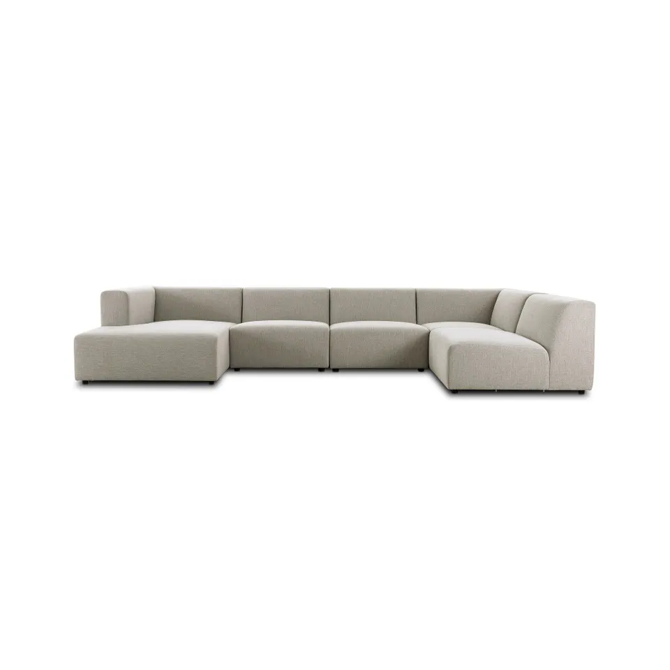 Lawndale 5 Piece Sectional - Napa Sandstone