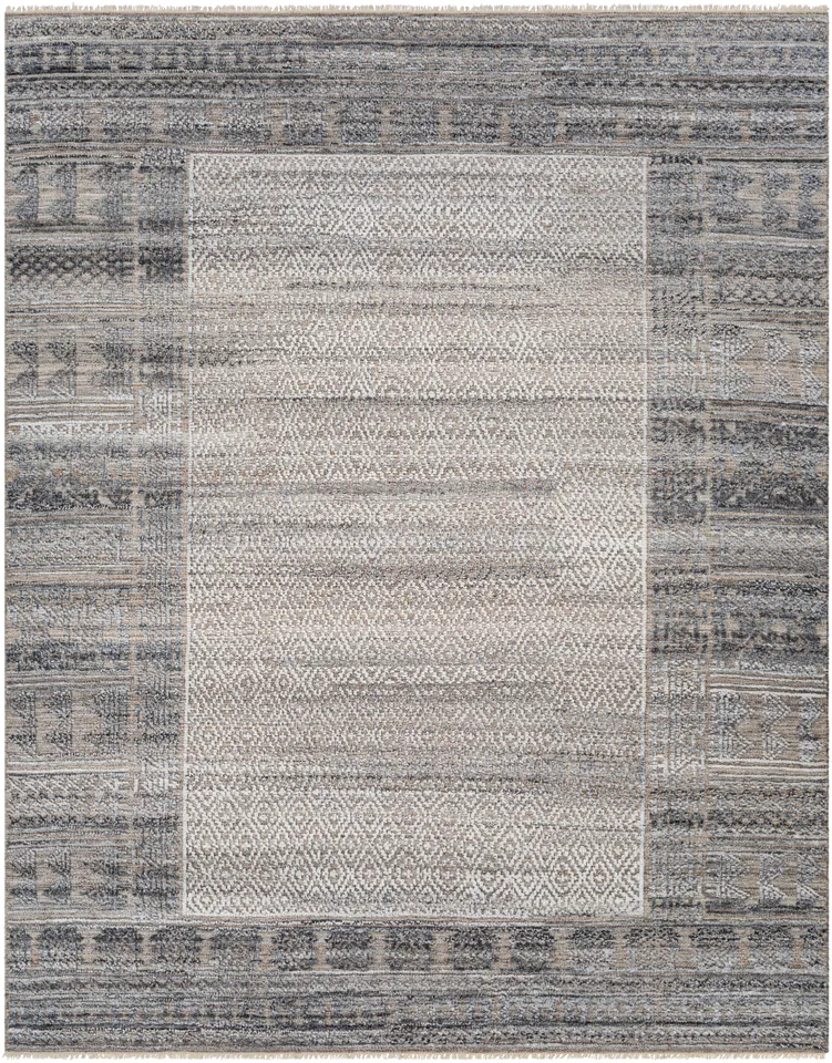 Pompei Gray Indoor 9' x 12' Handmade Rug