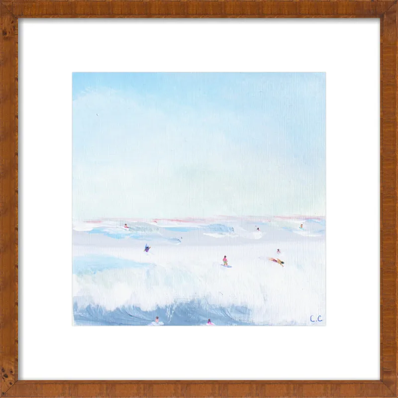 Soft Blue Surf  by Caroline Chriss  for Artfully Walls