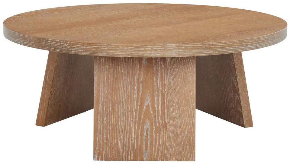 Julianna Wood Coffee Table - Rustic Oak