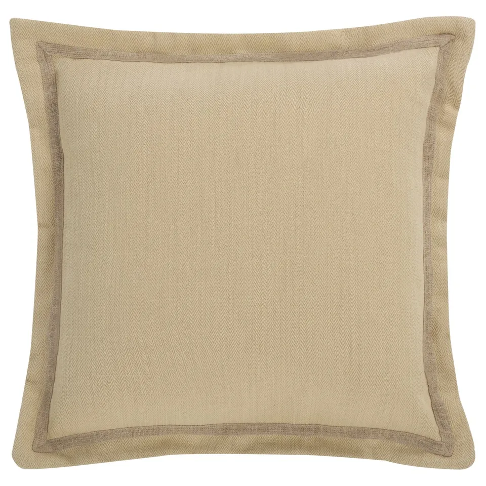 Jinnie 18 x 18 Polyester/Cotton Pillow - Taupe
