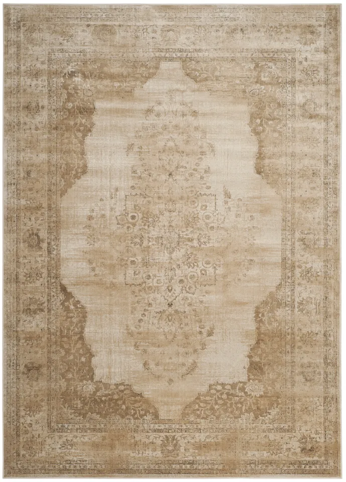 Arlo Home Woven Area Rug, VTG122-3440, Cream,  6' 7" X 9' 2"