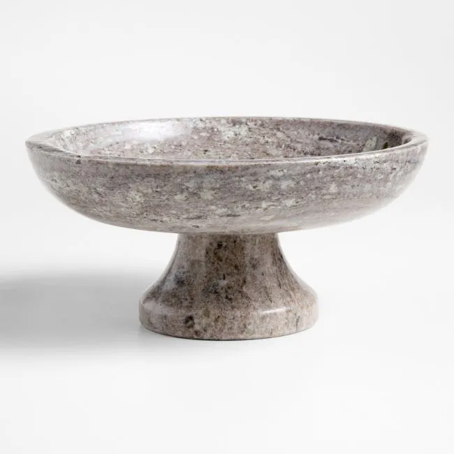 Tuscan Kitchen Marble Footed Bowl