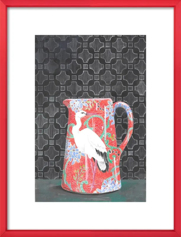 Red Vase by Miri Eshet for Artfully Walls