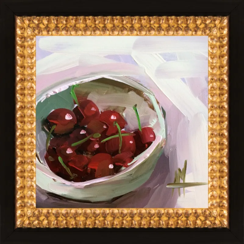 bowl of cherries no. 7 by Angela Moulton for Artfully Walls
