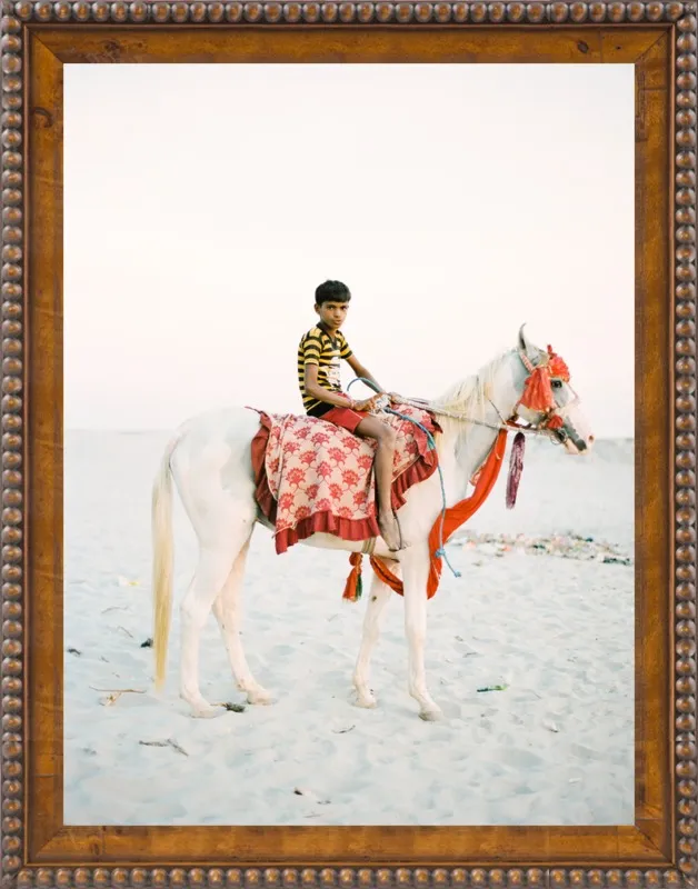 Boy on Horse by Andrew Jacona for Artfully Walls