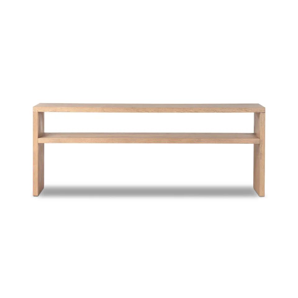 Hathaway Console Table - Toasted Ash Thick Veneer by Amber Lewis x Four Hands