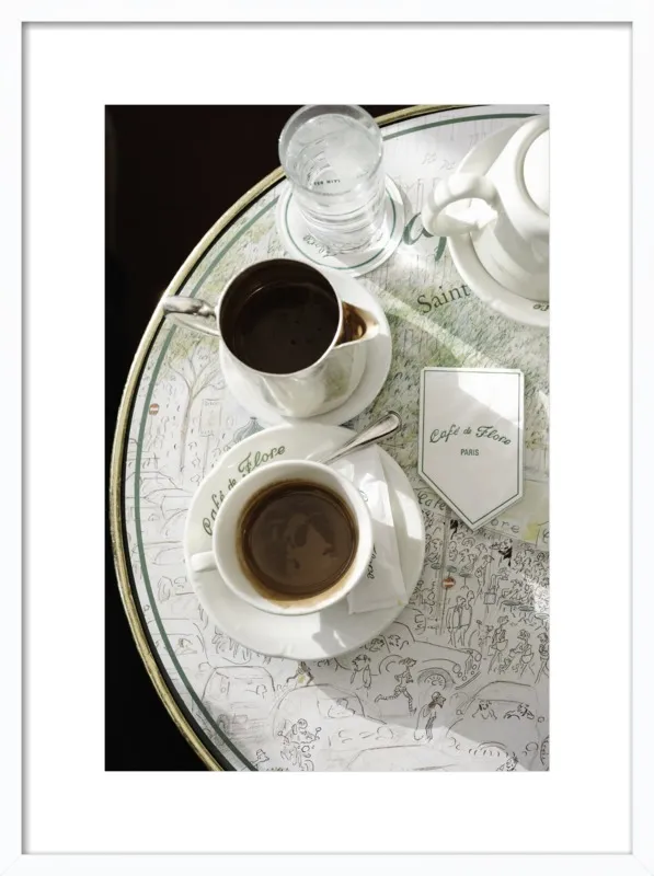 Chocolat chaud au Café de Flore by Lauren & Annael Tolila for Artfully Walls