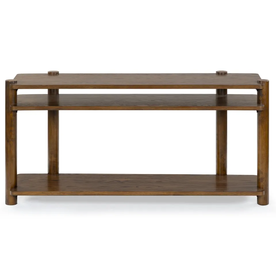Edisyn Wood Console Table - Medium Oak
