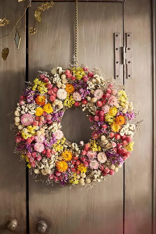 Dried Confetti Wreath