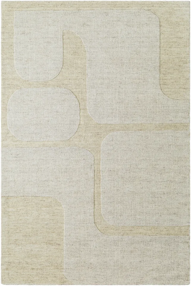 Mystique Beige Indoor 2' x 3' Handmade Rug